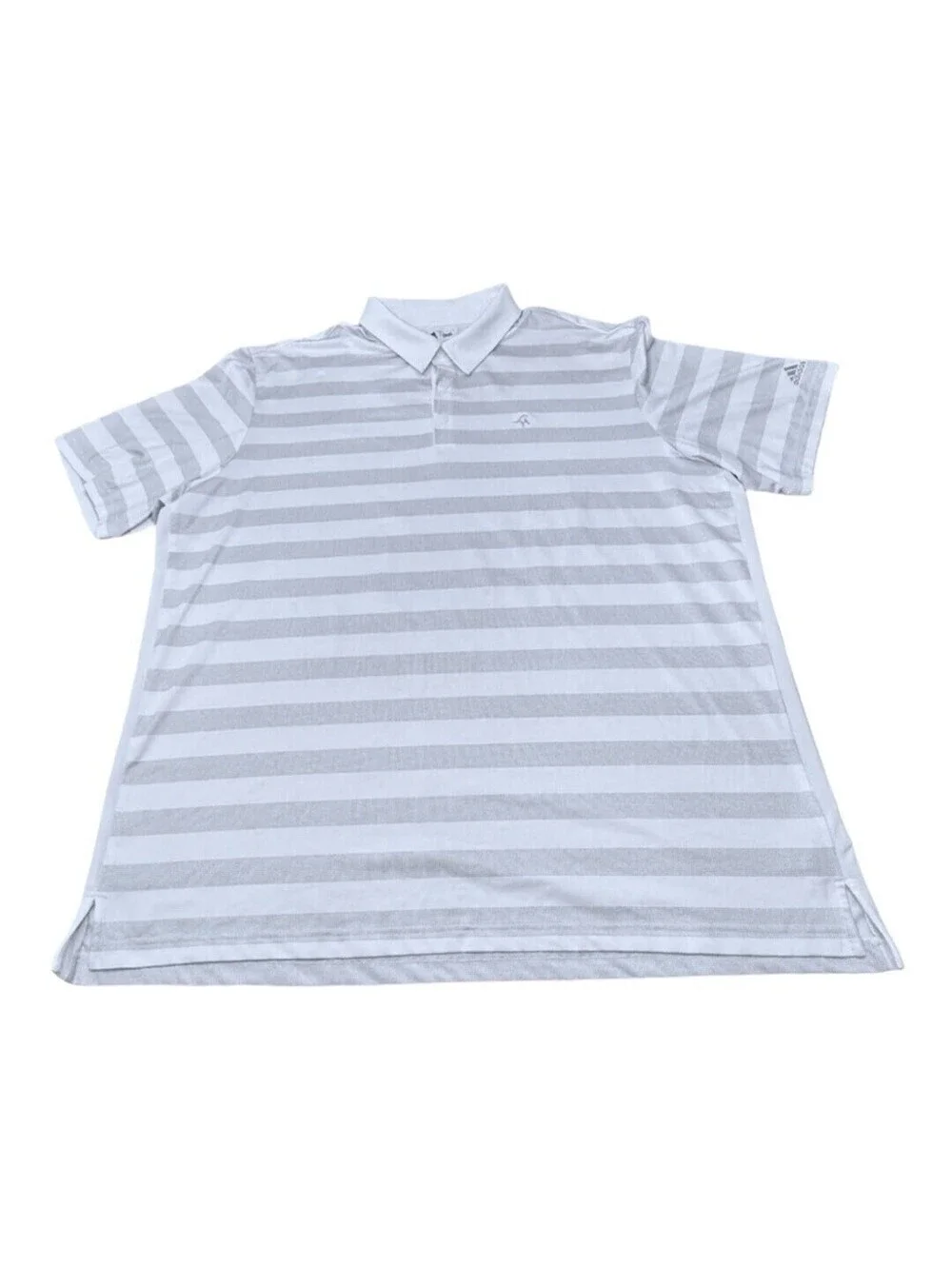 Adidas Golf Climacool Black and White Striped Casual Sport Polo Men’s Size 2XL